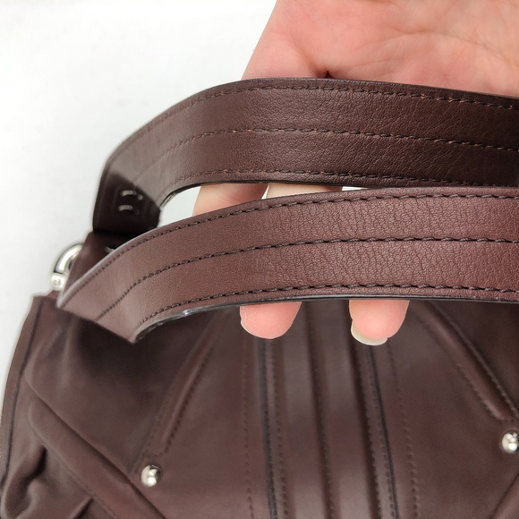 B. Makowsky Leather Shoulder Bag - Picture 7 of 9